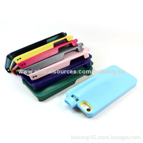 Whistle Cases for iPhone 5S, Special PC Material, Good Quality, Anti-scratch and Fade, Solid Color